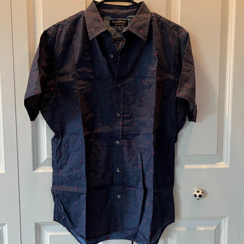 Navy Banana Republic Slim Fit Shirt M